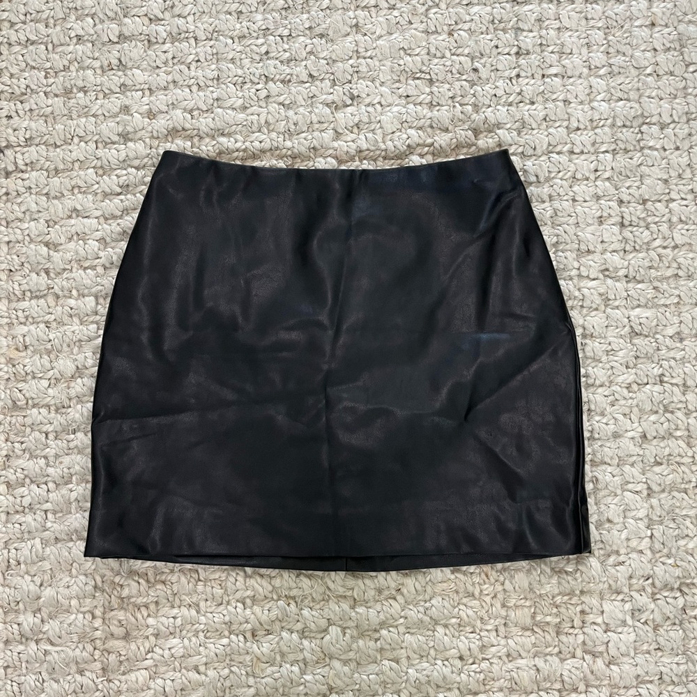 Leather Mini Skirt